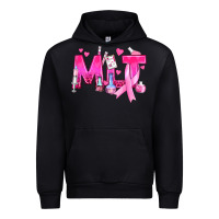 Black Medical Laboratory Technician Breast Cancer Urban Hoodie - texasbilliewilder
