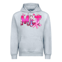 Heather Grey Medical Laboratory Technician Breast Cancer Urban Hoodie - texasbilliewilder