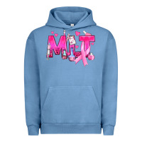 Pigment Pebble Blue Medical Laboratory Technician Breast Cancer Urban Hoodie - texasbilliewilder
