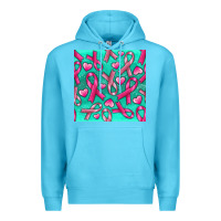 Ocean Blue Cancer Ribbon with Heart Premium Hoodie - texasbilliewilder