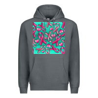 Rock Cancer Ribbon with Heart Premium Hoodie - texasbilliewilder