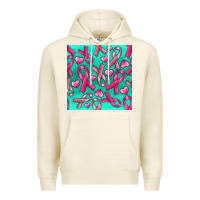 Tofu Cancer Ribbon with Heart Premium Hoodie - texasbilliewilder