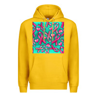 Lemon Cancer Ribbon with Heart Premium Hoodie - texasbilliewilder