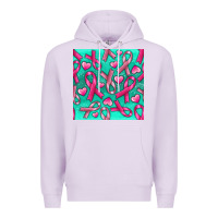 Lilac Cancer Ribbon with Heart Premium Hoodie - texasbilliewilder