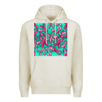 Oatmeal Heather Cancer Ribbon with Heart Premium Hoodie - texasbilliewilder