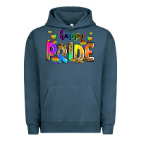 Pigment Midnight Navy happy pride Urban Hoodie - Zillion Design Studio