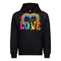 Black Choose love Urban Hoodie - Zillion Design Studio