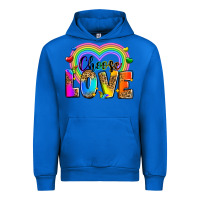 Cobalt Choose love Urban Hoodie - Zillion Design Studio