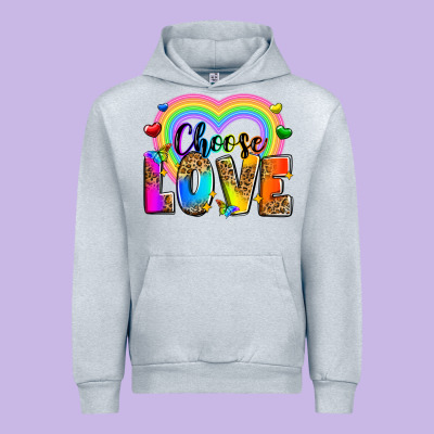 Choose Love Urban Hoodie Designed By Zillion Design Studio
