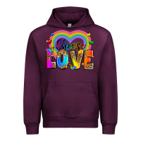 Mauve Wine Choose love Urban Hoodie - Zillion Design Studio