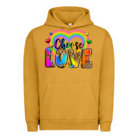 Pigment Peanut Butter Choose love Urban Hoodie - Zillion Design Studio