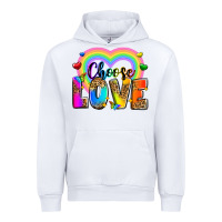 White Choose love Urban Hoodie - Zillion Design Studio