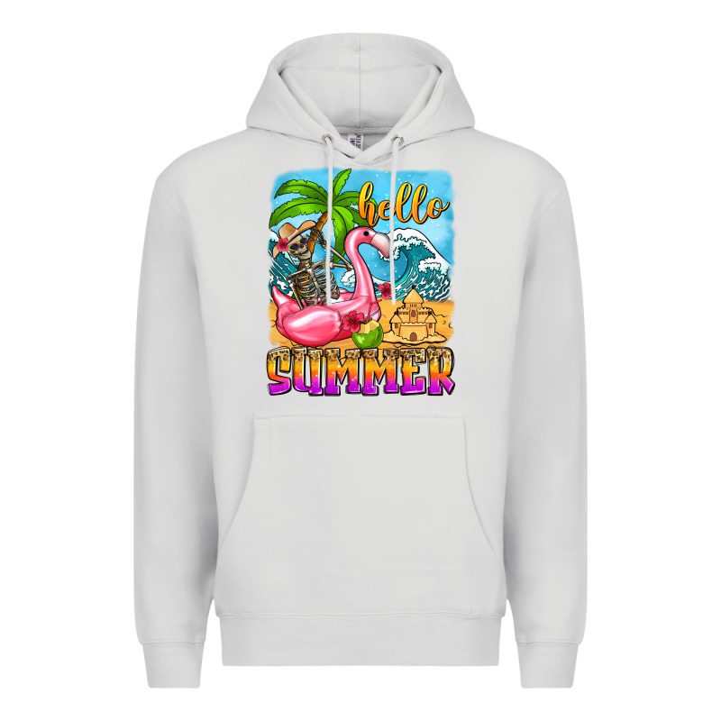 Hello Summer Skeleton Premium Hoodie by Zillion Design Studio | Teevron