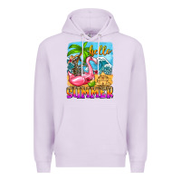 Lilac hello summer skeleton Premium Hoodie - Zillion Design Studio