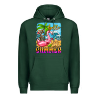Sports Green hello summer skeleton Premium Hoodie - Zillion Design Studio