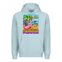 Blue Mist hello summer skeleton Premium Hoodie - Zillion Design Studio