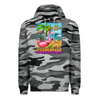 Slate Camo hello summer skeleton Premium Hoodie - Zillion Design Studio