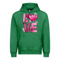 Emerald Love Cancer with Heart Urban Hoodie - texasbilliewilder