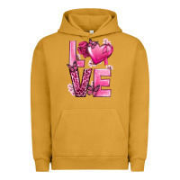 Pigment Peanut Butter Love Cancer with Heart Urban Hoodie - texasbilliewilder