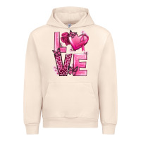 Sandshell Love Cancer with Heart Urban Hoodie - texasbilliewilder