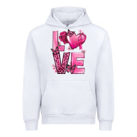 White Love Cancer with Heart Urban Hoodie - texasbilliewilder