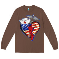 Chestnut patriotic nurse love Long Sleeve Tee - BarkalooDesign