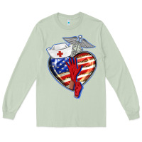 Matcha patriotic nurse love Long Sleeve Tee - BarkalooDesign