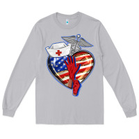 Moon Dust patriotic nurse love Long Sleeve Tee - BarkalooDesign