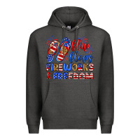 Charcoal Heather flip flops fireworks and freedom Premium Hoodie - Zillion Design Studio