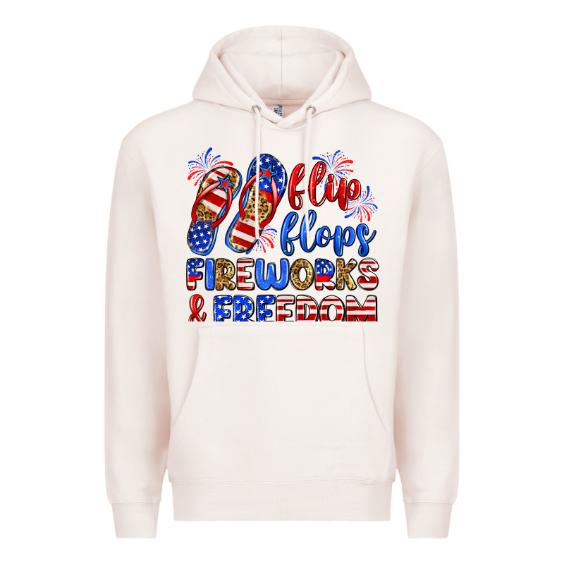 Flip Flops Fireworks And Freedom Premium Hoodie by Zillion Design Studio | Teevron