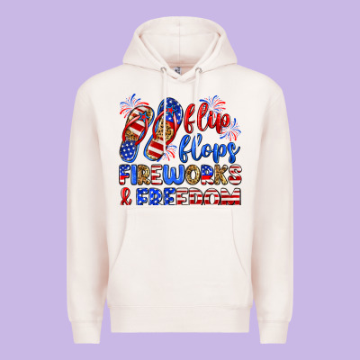 Flip Flops Fireworks And Freedom Premium Hoodie Designed By Zillion Design Studio