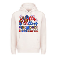 Pale Pink flip flops fireworks and freedom Premium Hoodie - Zillion Design Studio