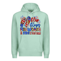 Seafoam flip flops fireworks and freedom Premium Hoodie - Zillion Design Studio