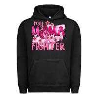 Pigment Black My Mama Is a Fighter with Ribbon Urban Hoodie - texasbilliewilder