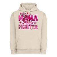 Pigment French Oak My Mama Is a Fighter with Ribbon Urban Hoodie - texasbilliewilder