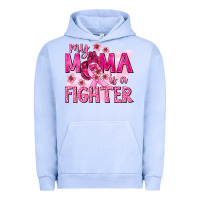 Pigment Grape Ice My Mama Is a Fighter with Ribbon Urban Hoodie - texasbilliewilder