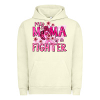 Pigment Pistachio My Mama Is a Fighter with Ribbon Urban Hoodie - texasbilliewilder