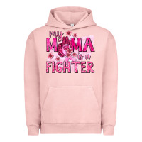 Pigment Salmon My Mama Is a Fighter with Ribbon Urban Hoodie - texasbilliewilder