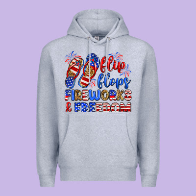 Flip Flops Fireworks And Freedom Premium Hoodie Designed By Zillion Design Studio