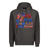 Smoke flip flops fireworks and freedom Premium Hoodie - Zillion Design Studio