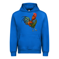 Cobalt rooster Urban Hoodie - RanaPortraitStore
