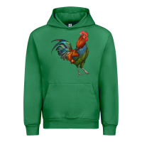 Emerald rooster Urban Hoodie - RanaPortraitStore