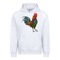 White rooster Urban Hoodie - RanaPortraitStore