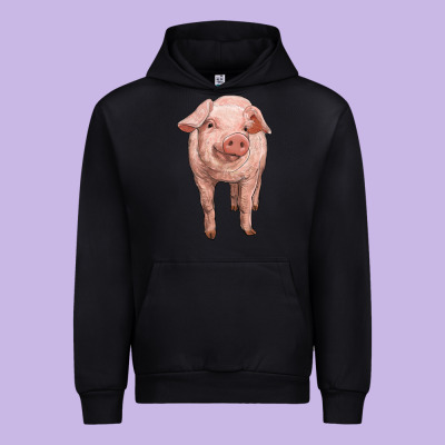 Pig Urban Hoodie Designed By Ranaportraitstore