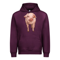 Mauve Wine pig Urban Hoodie - RanaPortraitStore