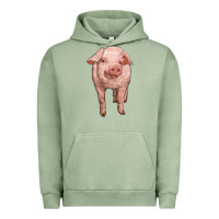 Pigment Oil Green pig Urban Hoodie - RanaPortraitStore