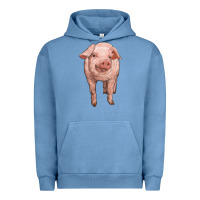 Pigment Pebble Blue pig Urban Hoodie - RanaPortraitStore