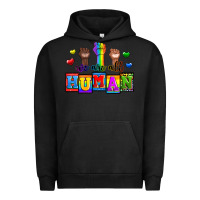 Pigment Black we are all human Urban Hoodie - Zillion Design Studio