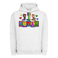 Pigment Lunar Rock we are all human Urban Hoodie - Zillion Design Studio