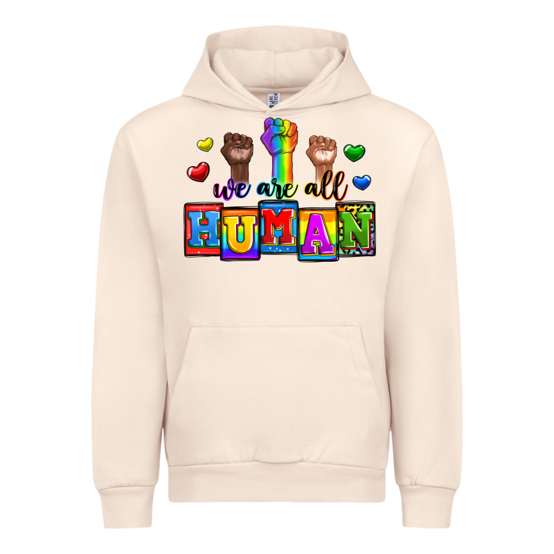 We Are All Human Urban Hoodie by Zillion Design Studio | Teevron